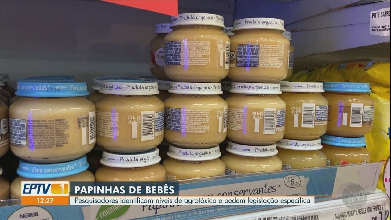 Pesquisa da Unicamp encontra resíduos de agrotóxicos em papinhas industrializadas para bebês