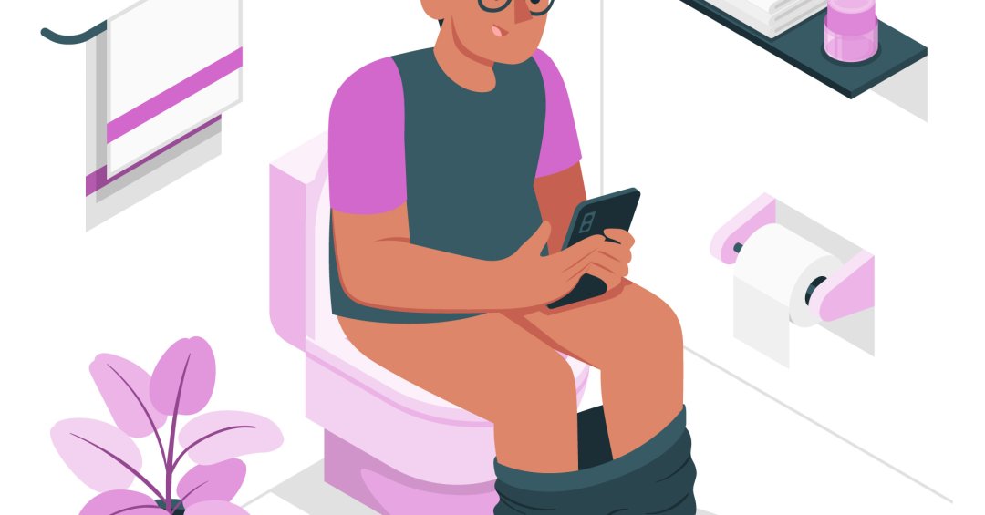 Fica no celular no banheiro? Sua saúde pode sofrer com isso.…